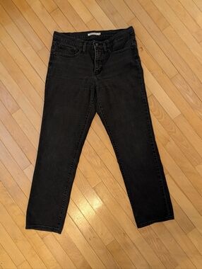 Levi's 314 Black High-Rise Jeans